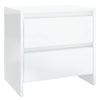Stella Homewares Bedside Cabinets 2 pcs High Gloss White 45x34.5x44.5 cm Engineered Wood