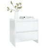 Stella Homewares Bedside Cabinets 2 pcs High Gloss White 45x34.5x44.5 cm Engineered Wood
