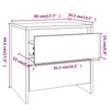 Stella Homewares Bedside Cabinets 2 pcs High Gloss White 45x34.5x44.5 cm Engineered Wood