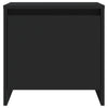 Stella Homewares Bedside Cabinet Black 45x34x44.5 cm Engineered Wood