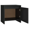 Stella Homewares Bedside Cabinet Black 45x34x44.5 cm Engineered Wood