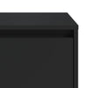 Stella Homewares Bedside Cabinet Black 45x34x44.5 cm Engineered Wood