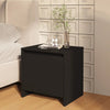 Stella Homewares Bedside Cabinet Black 45x34x44.5 cm Engineered Wood