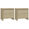 Stella Homewares Bedside Cabinets 2 pcs Sonoma Oak 45x34x44.5 cm Engineered Wood