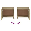 Stella Homewares Bedside Cabinets 2 pcs Sonoma Oak 45x34x44.5 cm Engineered Wood