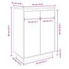 Stella Homewares Shoe Cabinet 60x35x80 cm Solid Wood Pine