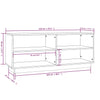 Stella Homewares Shoe Cabinet 110x34x45 cm Solid Wood Pine