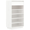 Stella Homewares Shoe Cabinet White 60x34x105 cm Solid Wood Pine
