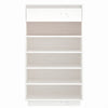 Stella Homewares Shoe Cabinet White 60x34x105 cm Solid Wood Pine