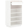 Stella Homewares Shoe Cabinet White 60x34x105 cm Solid Wood Pine
