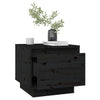 Stella Homewares Bedside Cabinets 2 pcs Black 35x34x32 cm Solid Wood Pine