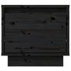 Stella Homewares Bedside Cabinets 2 pcs Black 35x34x32 cm Solid Wood Pine