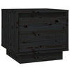 Stella Homewares Bedside Cabinets 2 pcs Black 35x34x32 cm Solid Wood Pine