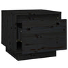 Stella Homewares Bedside Cabinets 2 pcs Black 35x34x32 cm Solid Wood Pine