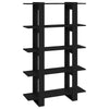 Stella Homewares Book Cabinet/Room Divider Black 100x30x160 cm