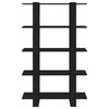 Stella Homewares Book Cabinet/Room Divider Black 100x30x160 cm