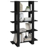 Stella Homewares Book Cabinet/Room Divider Black 100x30x160 cm
