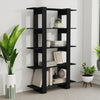 Stella Homewares Book Cabinet/Room Divider Black 100x30x160 cm