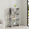 Stella Homewares Book Cabinet/Room Divider Concrete Grey 100x30x123.5 cm
