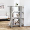 Stella Homewares Book Cabinet/Room Divider Concrete Grey 100x30x123.5 cm