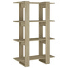 Stella Homewares Book Cabinet/Room Divider Sonoma Oak 80x30x123.5 cm