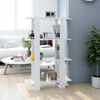 Stella Homewares Book Cabinet/Room Divider High Gloss White 80x30x123.5 cm