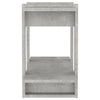 Stella Homewares Book Cabinet/Room Divider Concrete Grey 80x30x51 cm