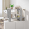 Stella Homewares Book Cabinet/Room Divider Concrete Grey 80x30x51 cm
