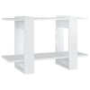 Stella Homewares Book Cabinet/Room Divider High Gloss White 80x30x51 cm