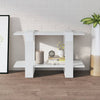 Stella Homewares Book Cabinet/Room Divider High Gloss White 80x30x51 cm