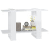 Stella Homewares Book Cabinet/Room Divider High Gloss White 80x30x51 cm