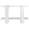 Stella Homewares Book Cabinet/Room Divider High Gloss White 80x30x51 cm