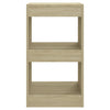 Stella Homewares Book Cabinet/Room Divider Sonoma Oak 40x30x72 cm