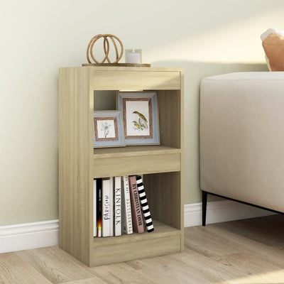 Stella Homewares Book Cabinet/Room Divider Sonoma Oak 40x30x72 cm