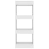 Stella Homewares Book Cabinet/Room Divider White 40x30x103 cm Engineered Wood