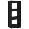 Stella Homewares Book Cabinet/Room Divider Black 40x30x103 cm Engineered Wood