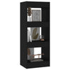 Stella Homewares Book Cabinet/Room Divider Black 40x30x103 cm Engineered Wood