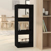 Stella Homewares Book Cabinet/Room Divider Black 40x30x103 cm Engineered Wood