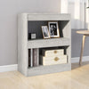 Stella Homewares Book Cabinet/Room Divider Concrete Grey 60x30x72 cm