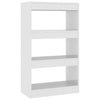 Stella Homewares Book Cabinet/Room Divider High Gloss White 60x30x103 cm Engineered Wood