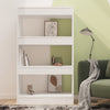 Stella Homewares Book Cabinet/Room Divider High Gloss White 60x30x103 cm Engineered Wood