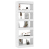 Stella Homewares Book Cabinet/Room Divider White 60x30x166 cm Engineered Wood