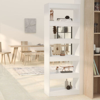 Stella Homewares Book Cabinet/Room Divider White 60x30x166 cm Engineered Wood