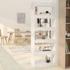 Stella Homewares Book Cabinet/Room Divider White 60x30x166 cm Engineered Wood