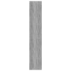 Stella Homewares Book Cabinet/Room Divider Concrete Grey 60x30x166 cm Engineered Wood