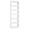 Stella Homewares Book Cabinet/Room Divider White 60x30x198 cm