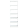 Stella Homewares Book Cabinet/Room Divider White 60x30x198 cm
