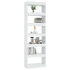 Stella Homewares Book Cabinet/Room Divider White 60x30x198 cm