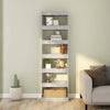 Stella Homewares Book Cabinet/Room Divider Concrete Grey 60x30x198 cm