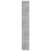Stella Homewares Book Cabinet/Room Divider Concrete Grey 60x30x198 cm